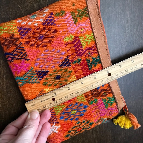 Trades of Hope Mosaic Multicolored Embroidered Clutch - Picture 6 of 7